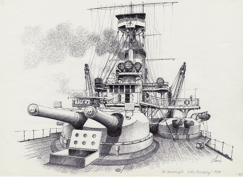 64-Vor-dreadnougjt SMS 'Radetzky' - 1911